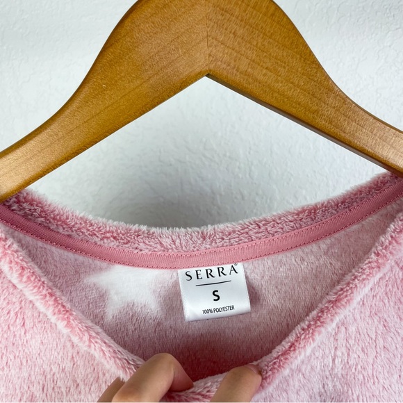 -`♡´- Free! Fuzzy Star Print Soft Pullover Sweater Size S - Picture 6 of 11